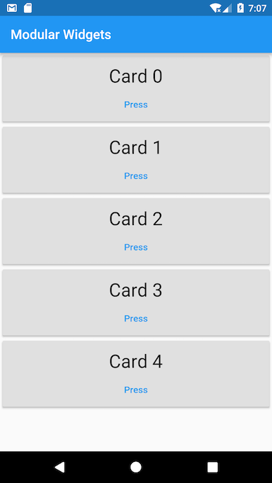 Cards on Android