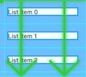 Screenshot of scroll view guidelines