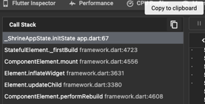 Call stack view